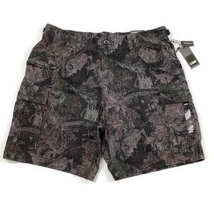 LCKR Camo Cargo Shorts Black & Gray NEW